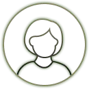 Illustration einer Person als Symbol für persönliche Betreuung.
