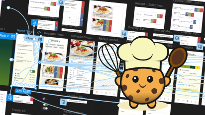 Screenshot der HiFi Wireframes der Koch-App CookIT