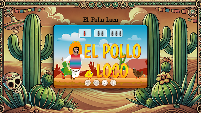 Screenshot des Jump'n'Run Spiels El Pollo Loco