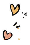 Illustration dekorative Herzen